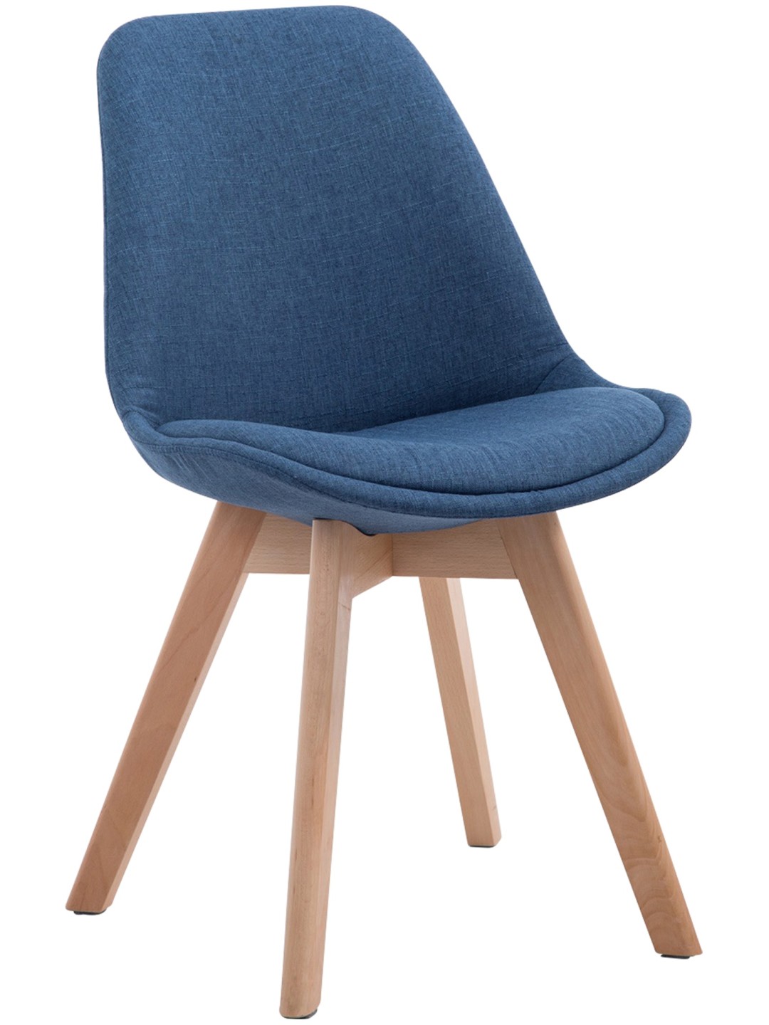 Chaise visiteur Borneo V2 Natura tissu, bleu