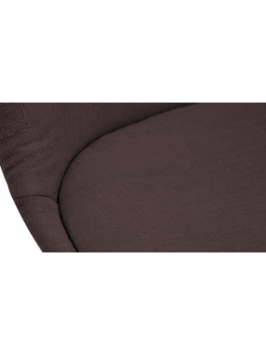 Chaise visiteur Borneo V2 tissu noyer, brun