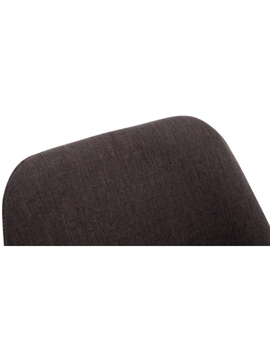 Chaise visiteur Borneo V2 tissu noyer, gris foncé