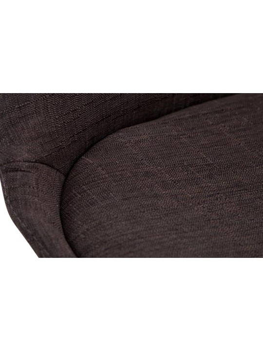 Chaise visiteur Borneo V2 tissu noyer, gris foncé