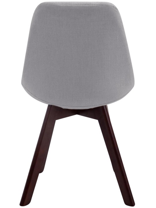 Chaise visiteur Borneo V2 tissu noyer, gris