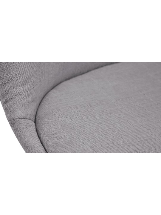 Chaise visiteur Borneo V2 tissu noyer, gris