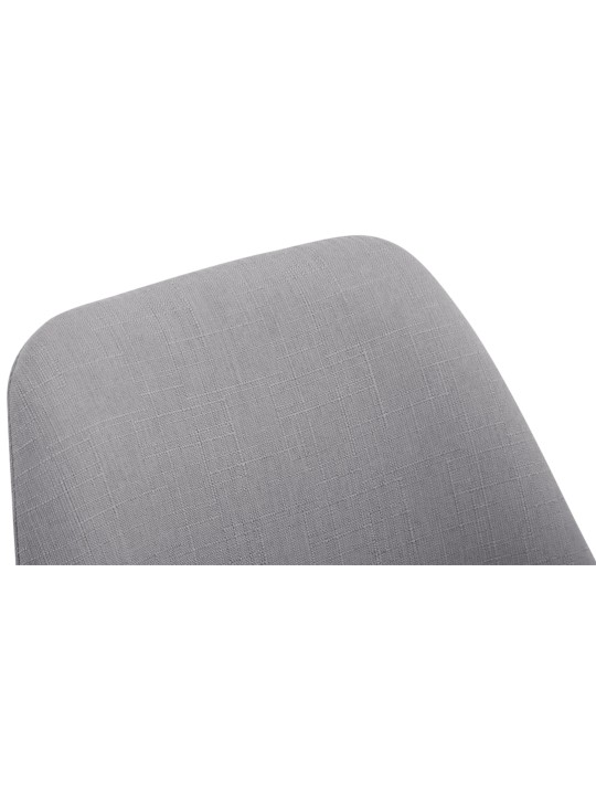 Chaise visiteur Borneo V2 tissu noyer, gris