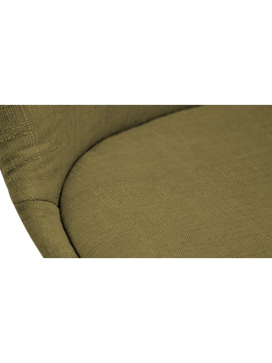 Chaise visiteur Borneo V2 tissu noyer, vert