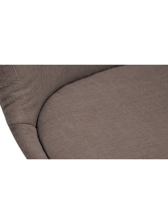 Chaise visiteur Borneo V2 tissu noyer, taupe