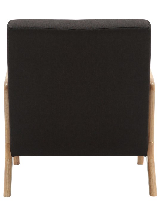 Fauteuil Hibbing tissu, brun