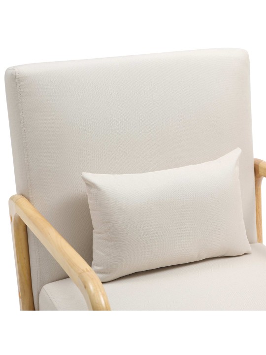 Fauteuil Hibbing tissu, crème Fauteuil Hibbing tissu, crème