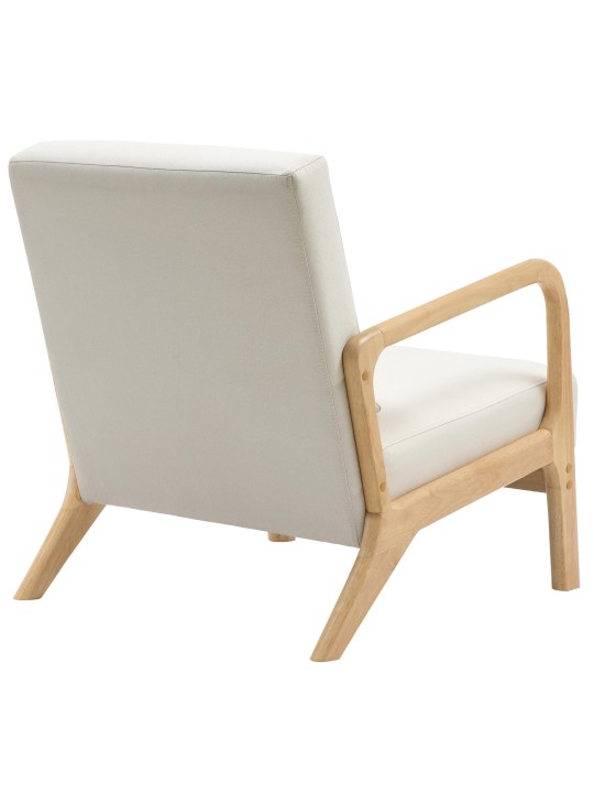 Fauteuil Hibbing tissu, crème Fauteuil Hibbing tissu, crème