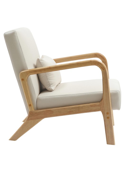 Fauteuil Hibbing tissu, crème Fauteuil Hibbing tissu, crème