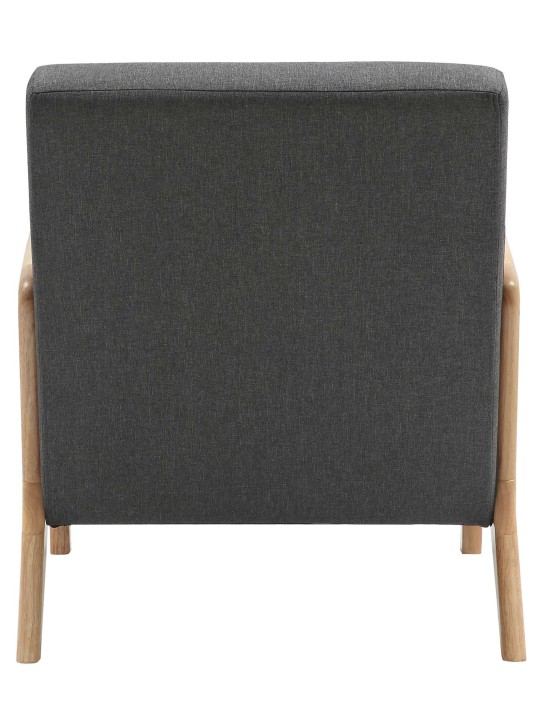 Fauteuil Hibbing tissu, gris foncé Fauteuil Hibbing tissu, gris foncé