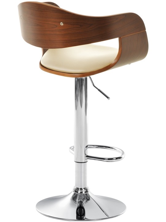 Tabouret de bar Kingston C, noyer/crème Tabouret de bar Kingston C, noyer/crème