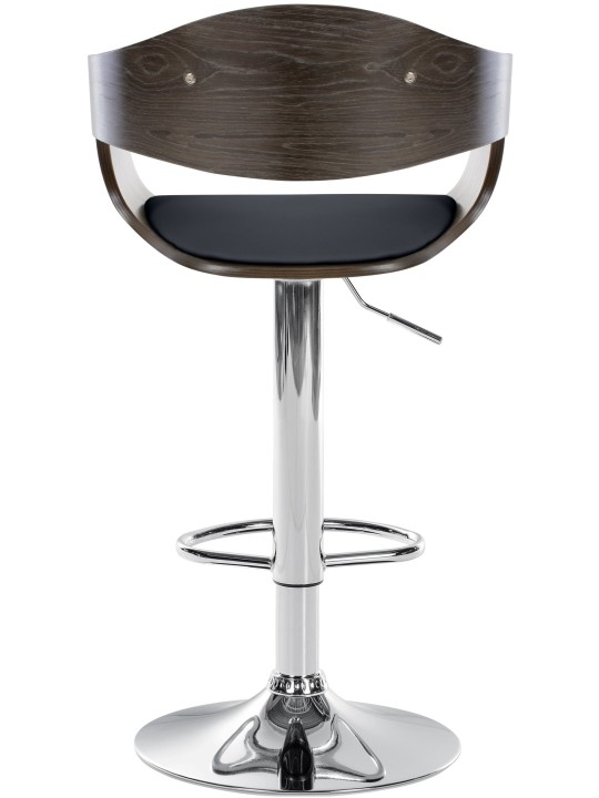 Tabouret de bar Kingston C, noir/gris