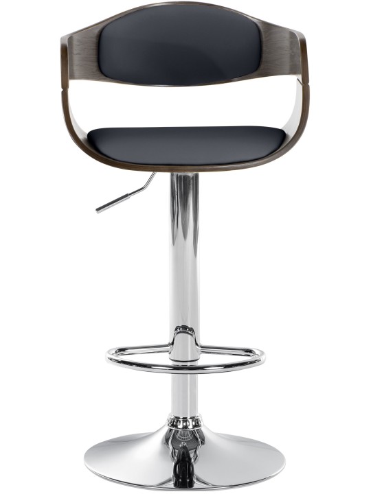 Tabouret de bar Kingston C, noir/gris