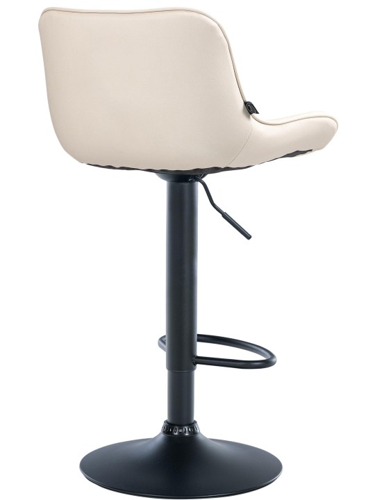 Tabouret de bar Vonore simili cuir, crème Tabouret de bar Vonore simili cuir, crème