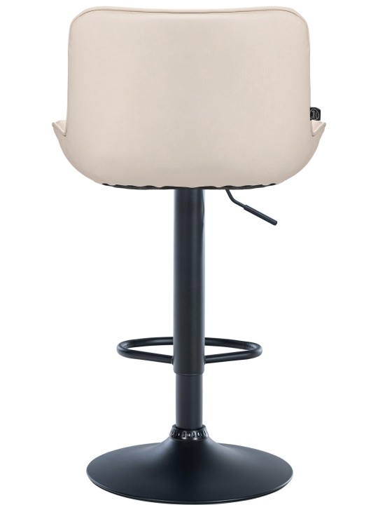 Tabouret de bar Vonore simili cuir, crème Tabouret de bar Vonore simili cuir, crème