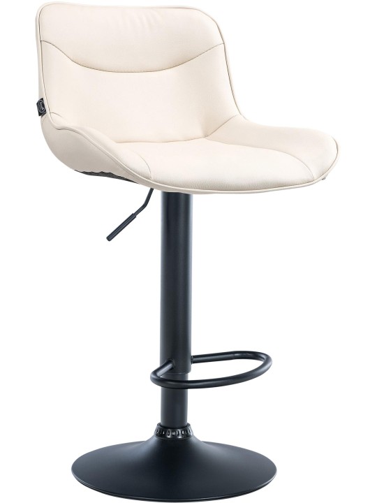 Tabouret de bar Vonore simili cuir, crème Tabouret de bar Vonore simili cuir, crème