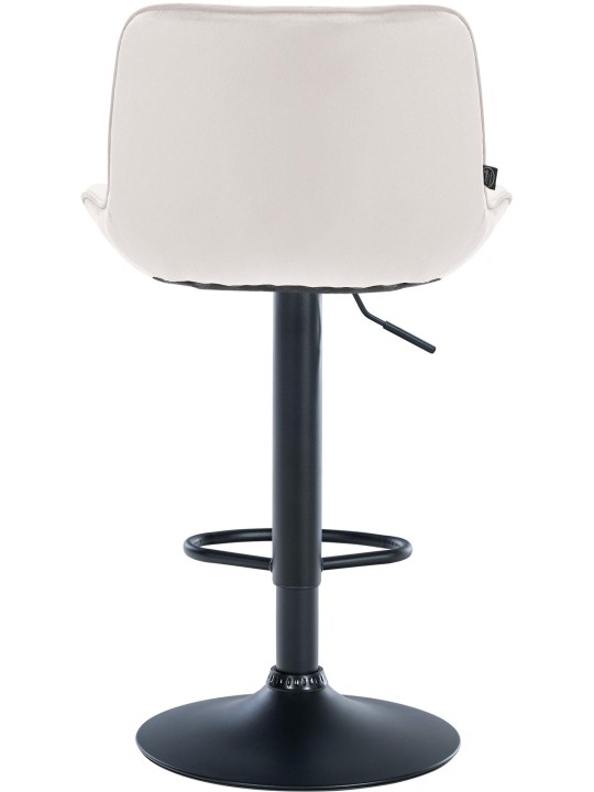 Tabouret de bar Vonore velours, crème Tabouret de bar Vonore velours, crème