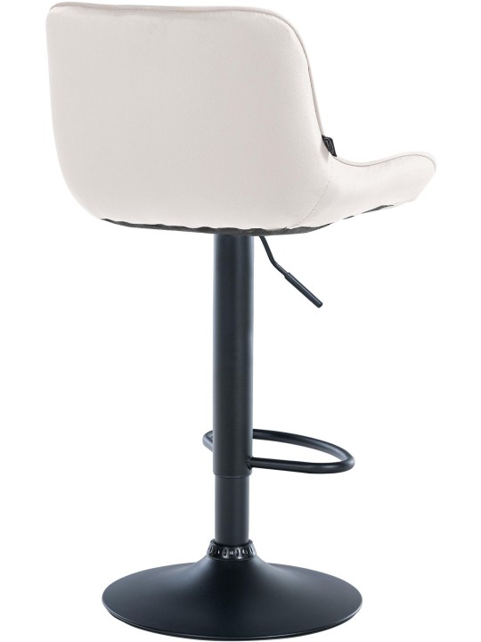 Tabouret de bar Vonore velours, crème Tabouret de bar Vonore velours, crème