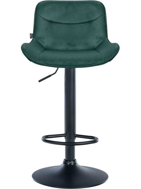 Tabouret de bar Vonore velours, vert Tabouret de bar Vonore velours, vert