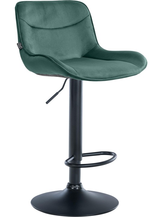 Tabouret de bar Vonore velours, vert Tabouret de bar Vonore velours, vert