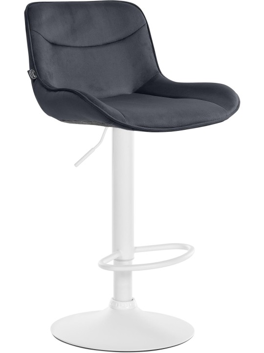 Tabouret de bar Vonore velours, noir Tabouret de bar Vonore velours, noir