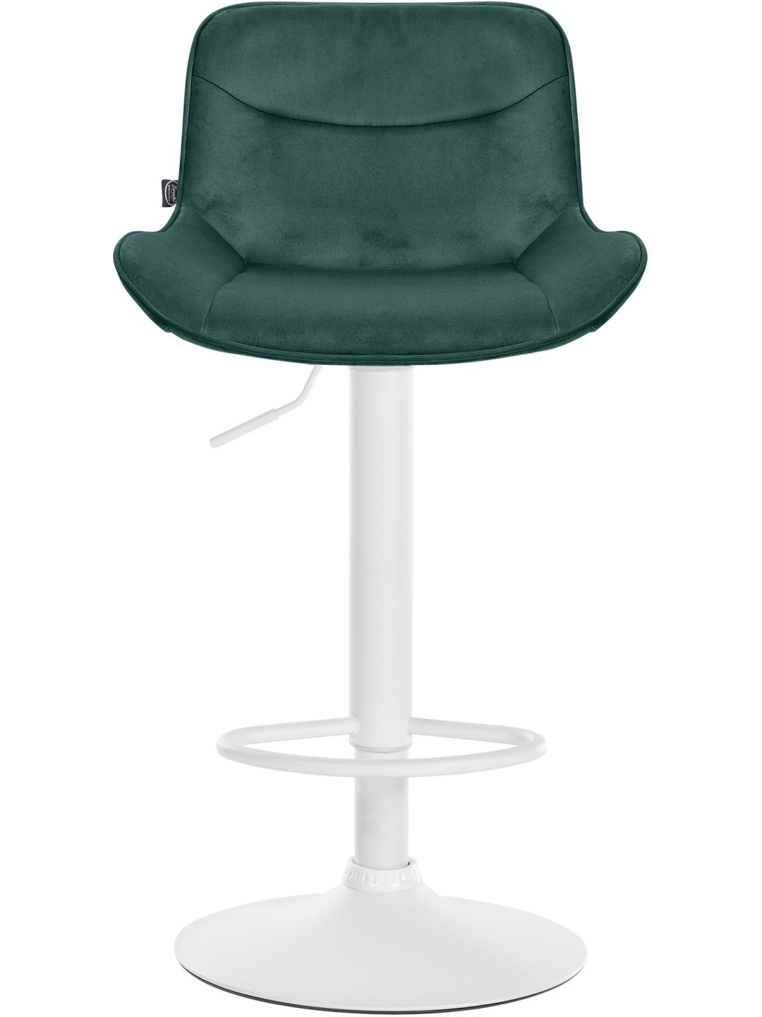 Tabouret de bar Vonore velours, vert