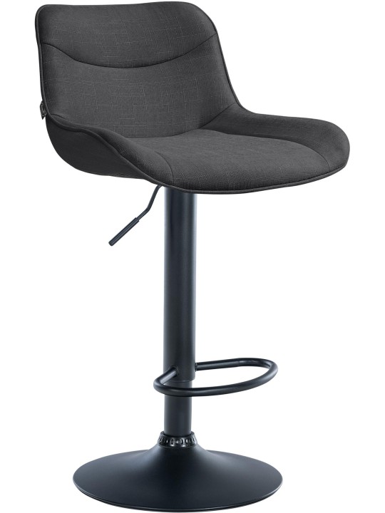 Tabouret de bar Vonore tissu, gris foncé Tabouret de bar Vonore tissu, gris foncé