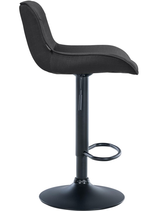 Tabouret de bar Vonore tissu, gris foncé Tabouret de bar Vonore tissu, gris foncé