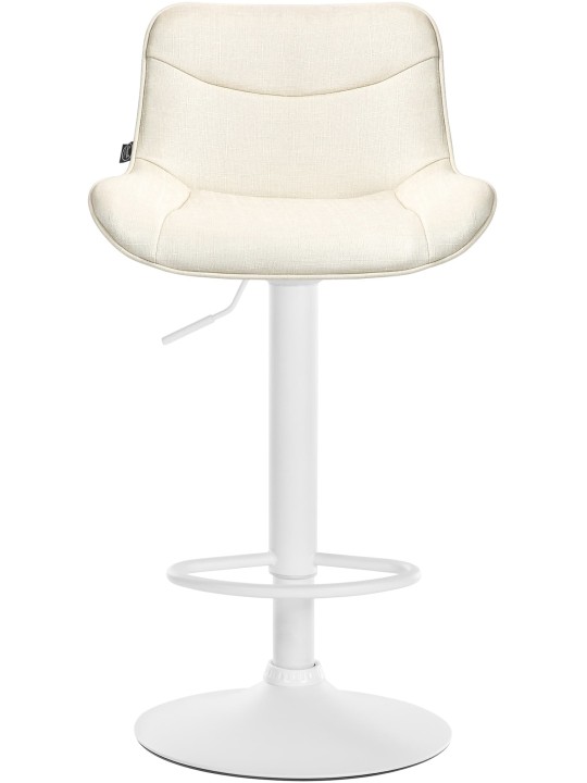 Tabouret de bar Vonore tissu, crème Tabouret de bar Vonore tissu, crème