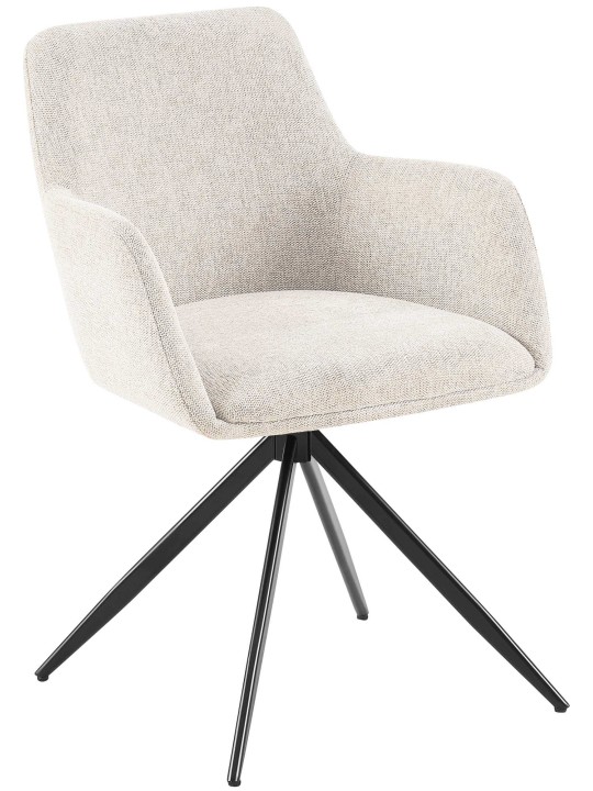 Chaise de salle à manger Olema en tissu, crème Chaise de salle à manger Olema en tissu, crème