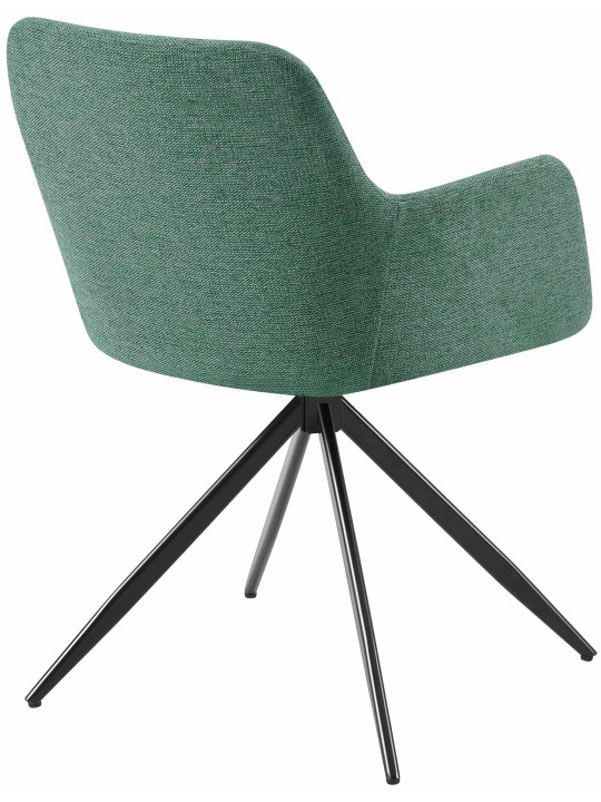 Chaise de salle à manger Olema en tissu, vert Chaise de salle à manger Olema en tissu, vert