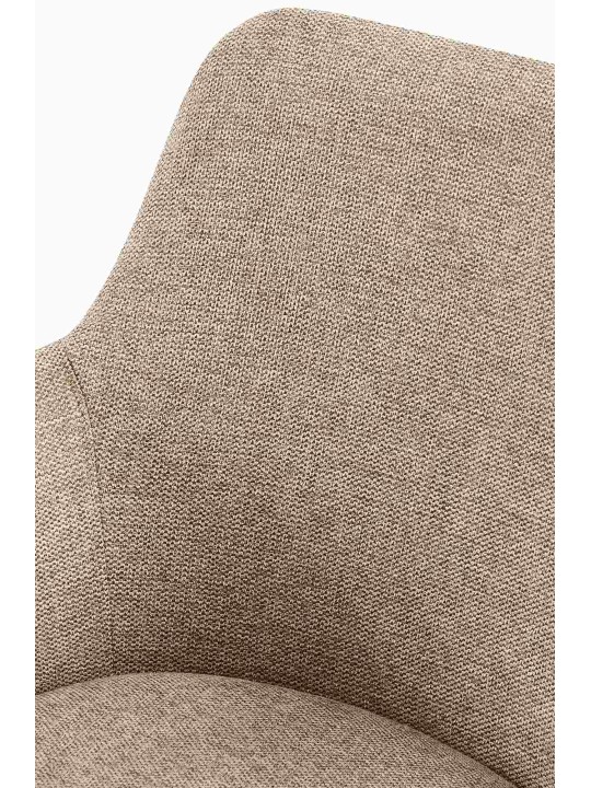 Chaise de salle à manger Olema en tissu, taupe Chaise de salle à manger Olema en tissu, taupe