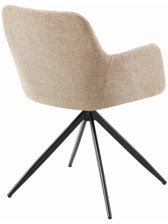 Chaise de salle à manger Olema en tissu, taupe Chaise de salle à manger Olema en tissu, taupe