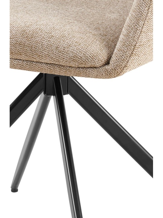 Chaise de salle à manger Olema en tissu, taupe Chaise de salle à manger Olema en tissu, taupe