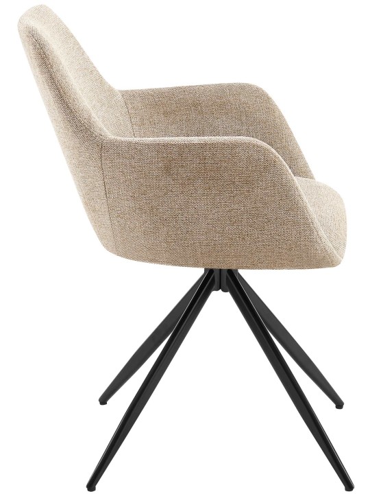 Chaise de salle à manger Olema en tissu, taupe Chaise de salle à manger Olema en tissu, taupe