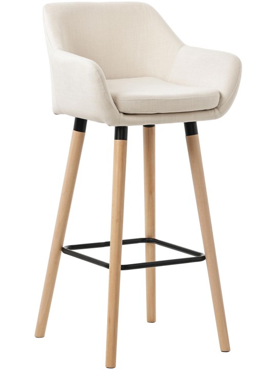 Tabouret de bar Grant tissu, beige
