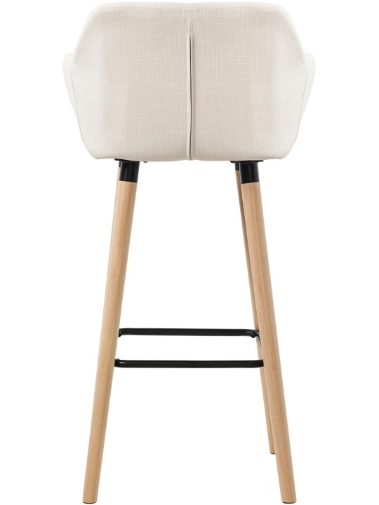 Tabouret de bar Grant tissu, beige