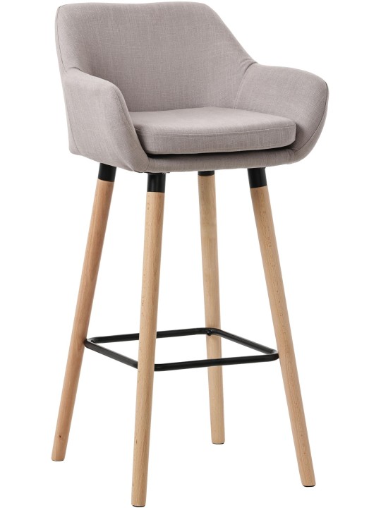 Tabouret de bar Grant tissu, taupe Tabouret de bar Grant tissu, taupe