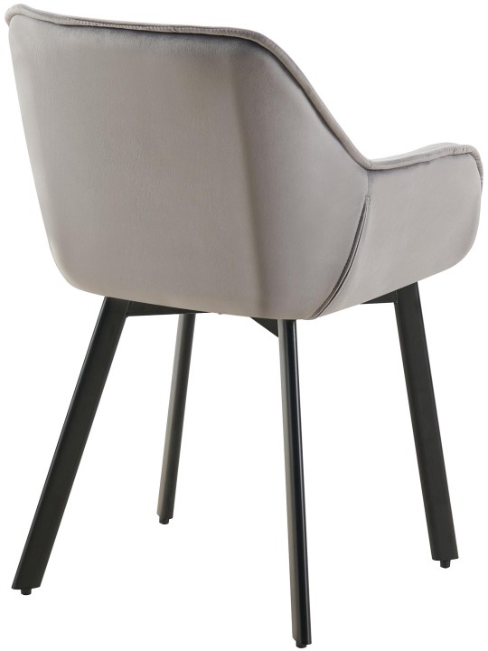 Chaise de salle à manger Antigo velours, gris foncé Chaise de salle à manger Antigo velours, gris foncé