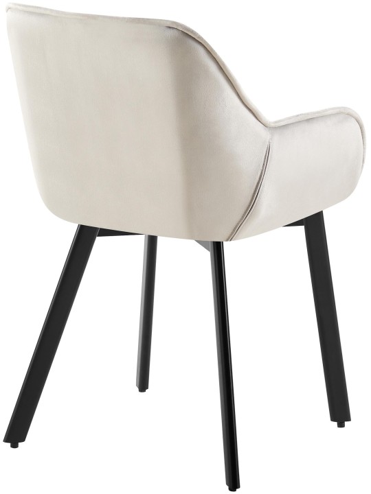 Chaise de salle à manger Antigo velours, gris Chaise de salle à manger Antigo velours, gris