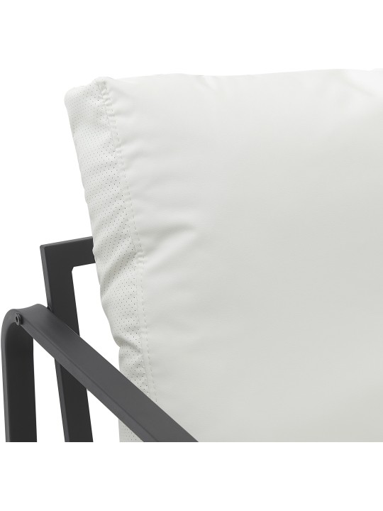 Chaise longue Manea simili cuir, blanc Chaise longue Manea simili cuir, blanc