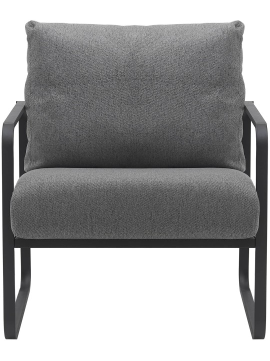 Chaise longue Manea en tissu, gris foncé Chaise longue Manea en tissu, gris foncé