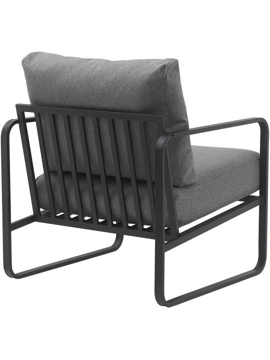 Chaise longue Manea en tissu, gris foncé Chaise longue Manea en tissu, gris foncé