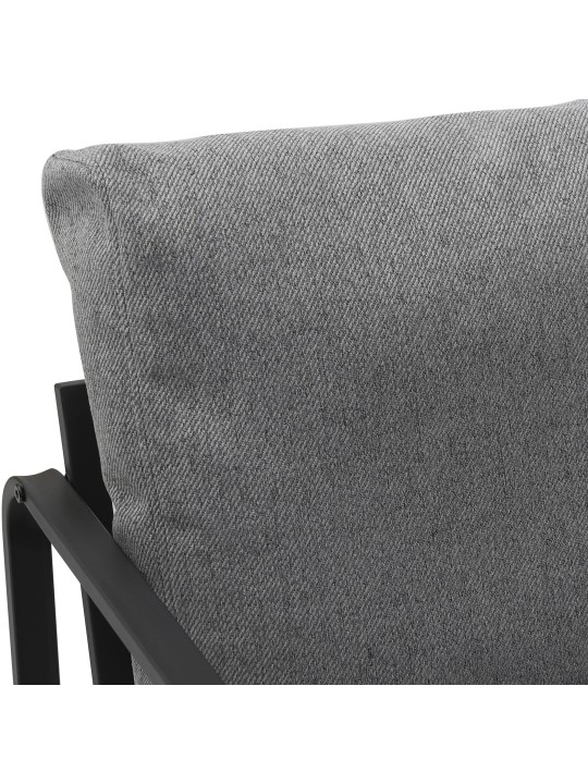Chaise longue Manea en tissu, gris foncé Chaise longue Manea en tissu, gris foncé
