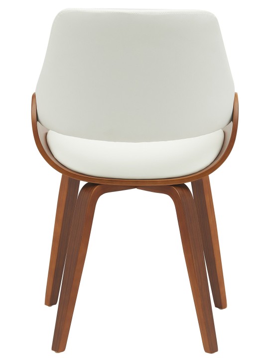 Chaise de salle à manger Vangale simili cuir, noyer/blanc Chaise de salle à manger Vangale simili cuir, noyer/blanc