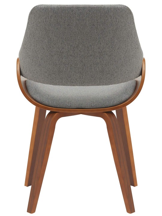 Chaise de salle à manger tissu Vangale, noyer/gris foncé Chaise de salle à manger tissu Vangale, noyer/gris foncé
