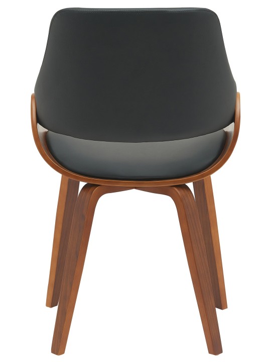 Chaise de salle à manger Vangale simili cuir, noyer/noir Chaise de salle à manger Vangale simili cuir, noyer/noir