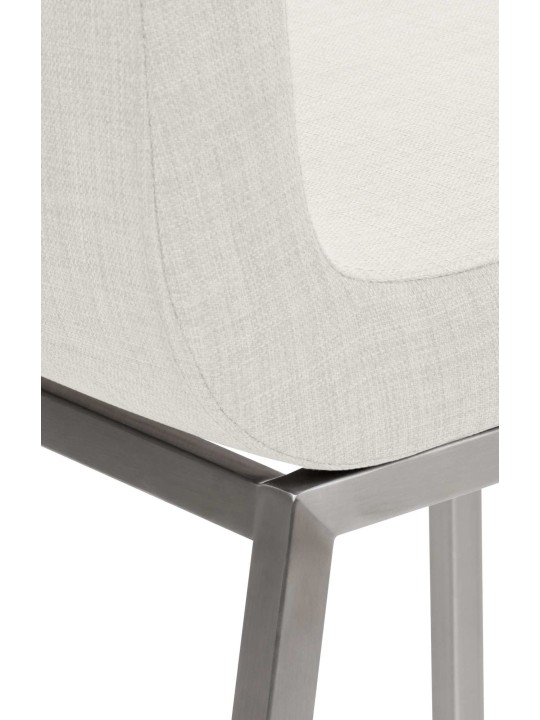 Chaise de salle à manger Colmar FABRIC, blanc