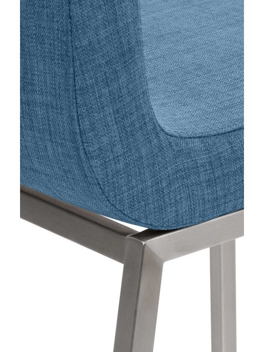 Chaise de salle à manger Colmar FABRIC, bleu