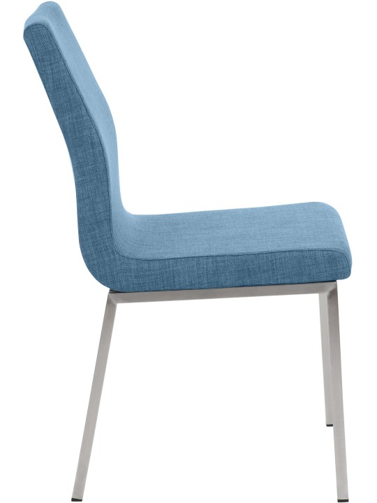Chaise de salle à manger Colmar FABRIC, bleu